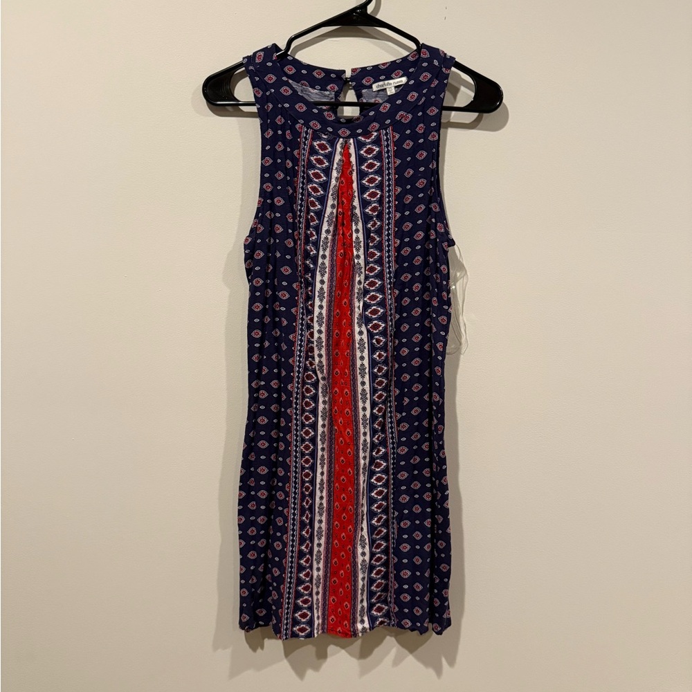 Charlotte Russe Womens sleeveless Mini Geometric Pattern Dress Size XS